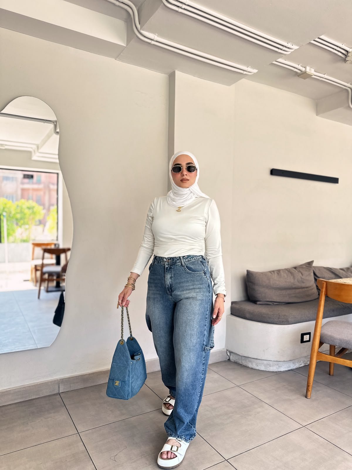 Cargo Wide Leg بنطلون جينز